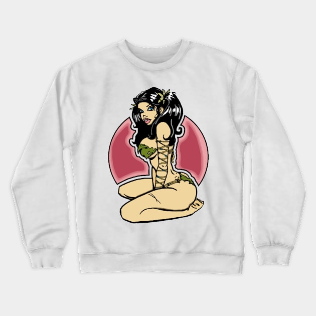 Pretty Girl Crewneck Sweatshirt by AmurArt